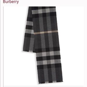 Burberry cashmere and wool scarf. NWT